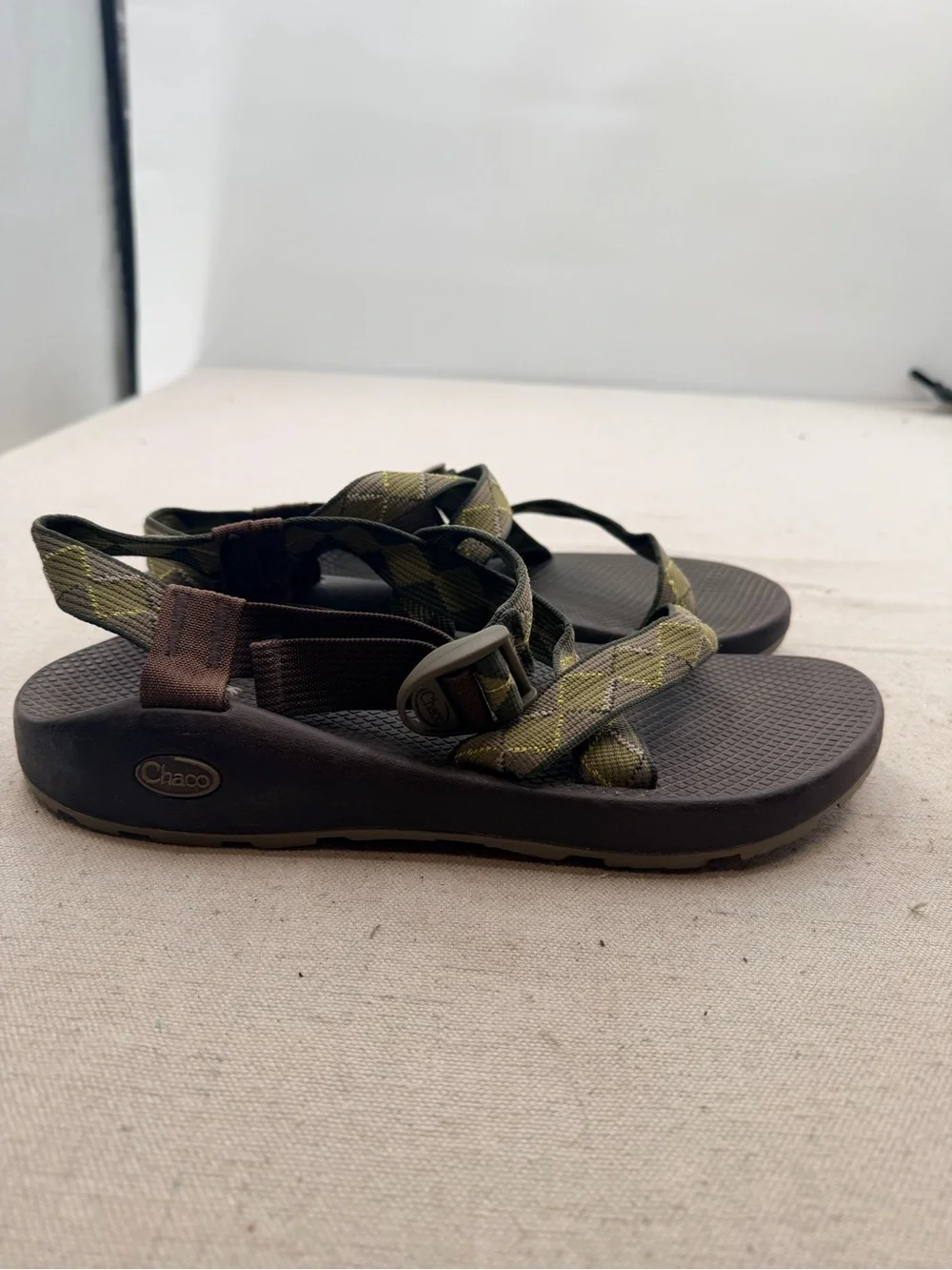 Chaco Outdoor Olive Green Strapped Sandals